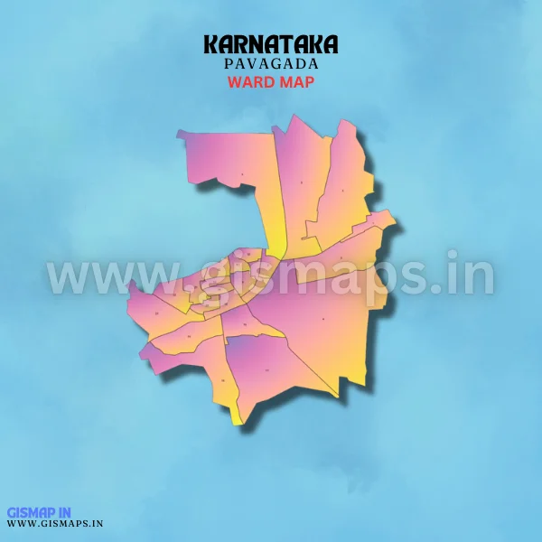 Pavagada Ward Map (Karnataka)